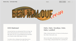 Desktop Screenshot of benmalouf.com